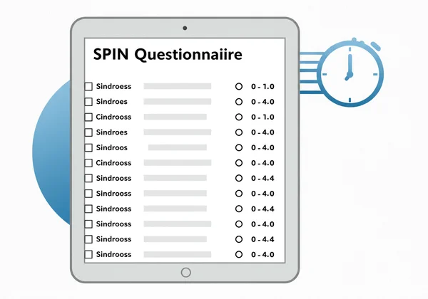 Social Phobia Inventory (SPIN) questionnaire for screening