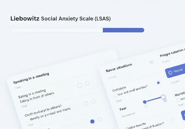 Screenshot dell'interfaccia del test online LSAS