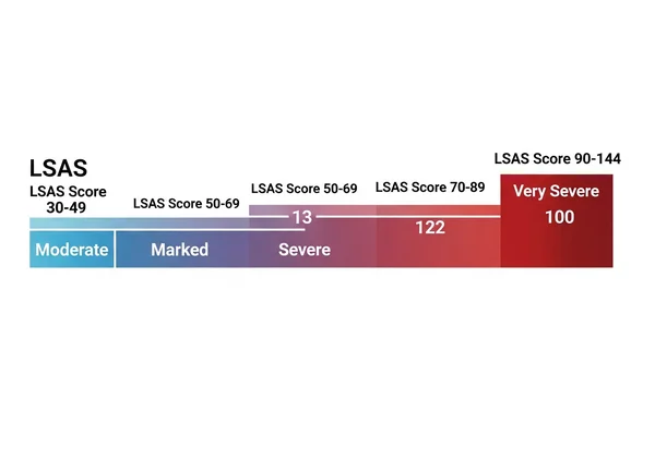 LSAS score severity interpretation chart