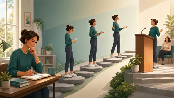 Gradual public speaking practice