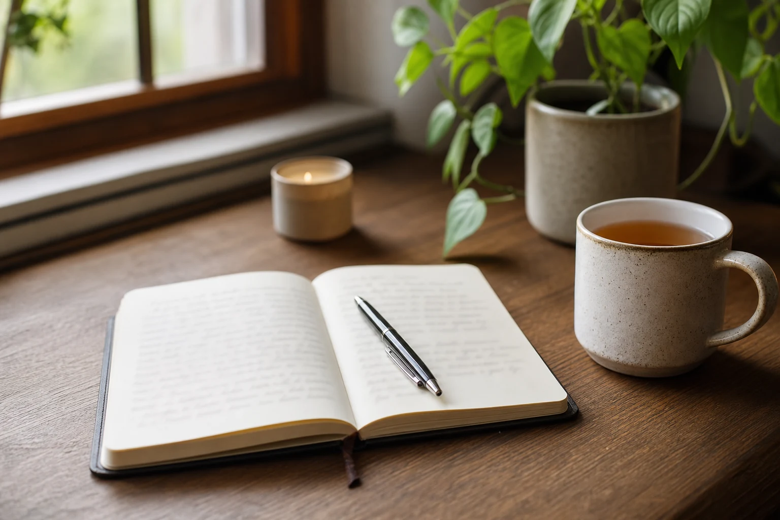 Notebook tracking anxiety triggers